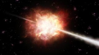 Brote de rayos gamma.