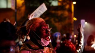 Demonstrant in Minneapolis