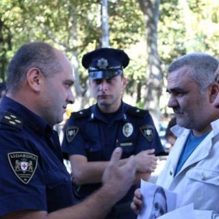 Əfqan Muxtarlı, Tbilisi, polis