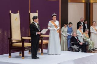 Japan's new Emperor Naruhito ascends the throne