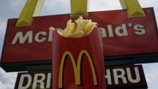 McDonald's restaurant sign