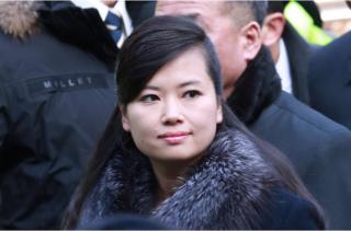 Hyon Song Wol, head of North Korea"s Samjiyon Orchestra, arrives at a railway station in Seoul, South Korea, January 21, 2017. Shin Joon-hee/Yonhap via REUTERS ATTENTION EDITORS - THIS IMAGE HAS BEEN SUPPLIED BY A THIRD PARTY. SOUTH KOREA OUT. NO RESALES. NO ARCHIVE.