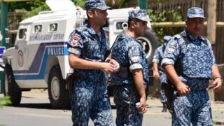 Police in Yerevan