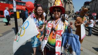 American in Picadilly Circus