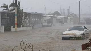 Huracán María provoca inundaciones en San Juan, Puerto Rico.