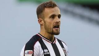 Grimsby player Charles Vernam