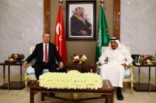 ملک سلمان بن عبدالعزیز و رجب طیب اردوغان