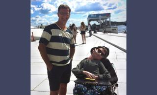 Ayah dan anak - Robert dan Mats di Oslo, Juli 2012