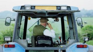 farmer using mobile