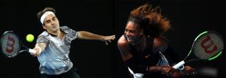 Serena Williams y Roger Federer