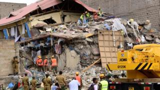 kenya, effondrement immeuble, accident, victimes