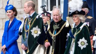 King Charles III with family