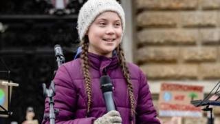 The teenager regularly stages school strikes for the climate in Sweden and elsewhere