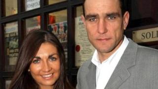 Vinnie Jones and Tanya photographed in 2002