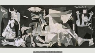 دیوارنگاره گرنیکا اثر پابلو پیکاسو که از بمباران شهری به همین نام در ناحیه باسک اسپانیا الهام گرفت یکی از مشهورترین نقاشیهای ضد جنگ در تاریخ است.