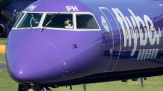 Flybe plane taxiing