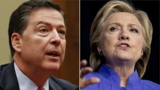 Hillary Clinton da James Comey