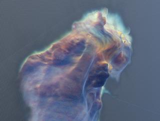 3D model of the pillars of creation