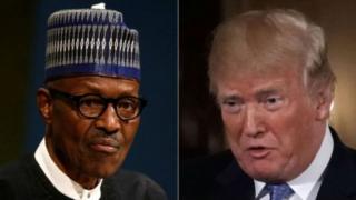 Aworan aarẹ Buhari ati Trump