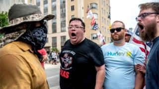 People protest against mandates to wear masks amid the coronavirus outbreak in Austin, Texas, 28 June 2020