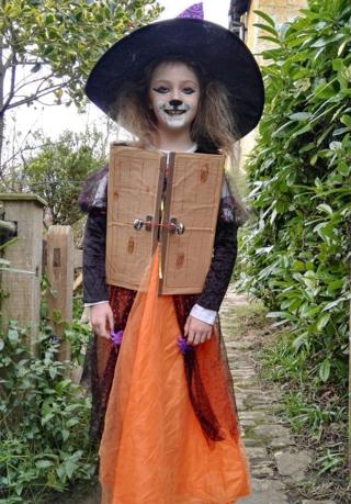 Talia from Dorset dressed as The Lion, The Witch and The Wardrobe for World Book Day. Talia loves to read and has a huge book collection. Her favourite author is Roald Dahl.