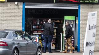 Shop which was ram raided