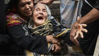 চকবাজার অগ্নিকাণ্ডে স্বজন হারানোর আর্তনাদ