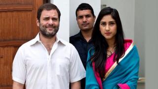 રાહુલ ગાંધી અને અદિતિ સિંહ