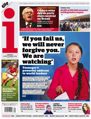 The i front page 24/09/19