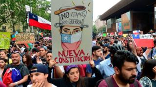 Protestas en Santiago