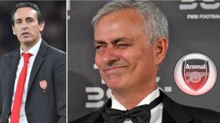 Unai Emery ati Jose Mourinho