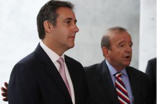 Mr Cohen (left) with his lawyer Stephen M Ryan