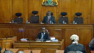 Kenyan Chief Justice David Maraga dey talk for Supreme Court.