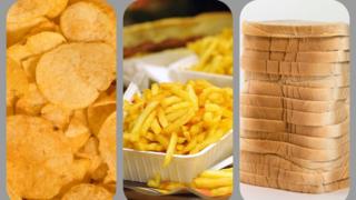 Crisps, chips and bread