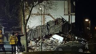 Collapsed building