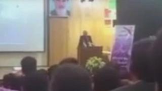 فیلم سخنرانی را خبرگزاری فارس منتشر کرده بود