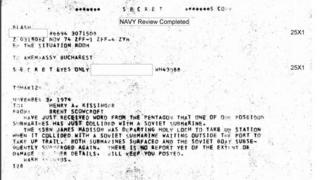 Secret cable from CIA