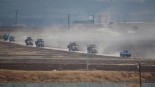 مركبات عسكرية تركية وروسية شمال شرقي سوريا