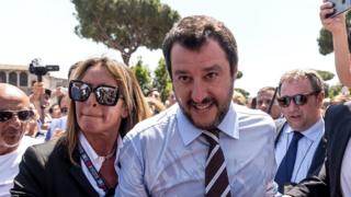 Italian Interior Minister Matteo Salvini in Rome on June 2, 2018