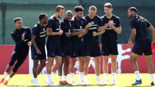 England training session