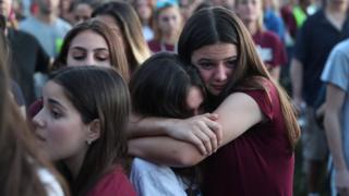 Ceremonia de recuerdo a las víctimas del tiroteo de la escuela de Parkland, Florida