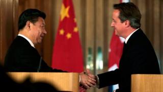 Xi Jinping and David Cameron
