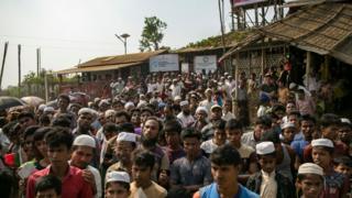 Rohingya refugees in Cox's Bazaar camp