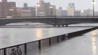 જાપાનમાં તોફાન અને વરસાદ