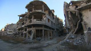 Homs in Syria seen some of the fiercest fighting of the four year civil war.