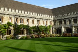 The quad at Magdalen College, Oxford