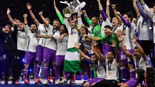 Real Madrid celebrate