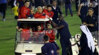 Neymar au volant d'une voiture de golf