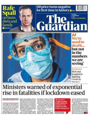 Guardian front page
