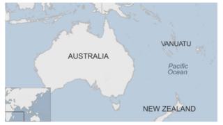 Map of Vanuatu